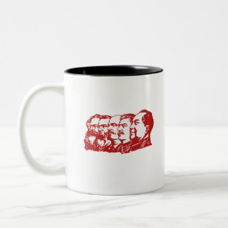 communistische leiders tweekleurige koffiemok