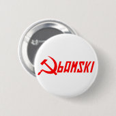 Communistische Obama Ronde Button 5,7 Cm (Voorkant /achterkant)