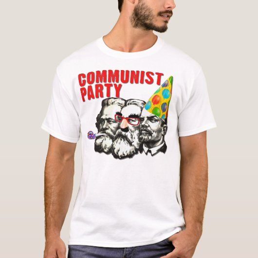 Communistische Partij Grappige Parodie T-Shirt (Voorkant)