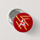 Communistische Partij Logo Ronde Button 3,2 Cm (Voorkant /achterkant)