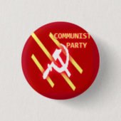 Communistische Partij Logo Ronde Button 3,2 Cm (Voorkant)