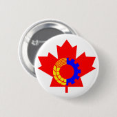 Communistische Partij van Canada Ronde Button 5,7 Cm (Voorkant /achterkant)
