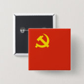 Communistische Partij van China, Colombia Vierkante Button 5,1 Cm (Voorkant /achterkant)