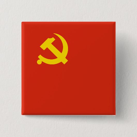 Communistische Partij van China, Colombia Vierkante Button 5,1 Cm (Voorkant)