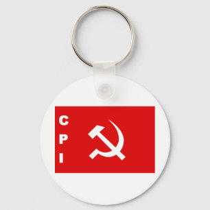 Communistische partij van India onder de CPI-vlag Sleutelhanger