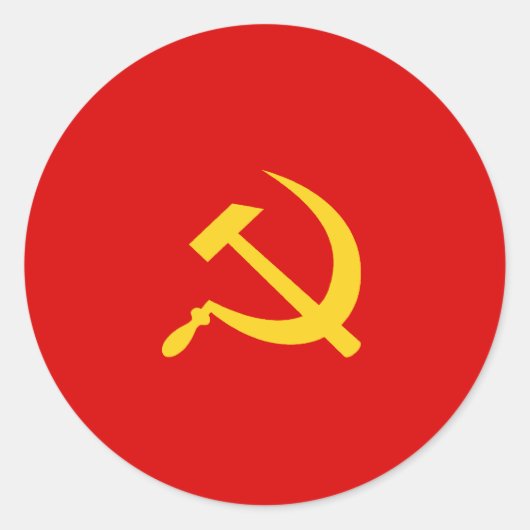 Communistische Partij van Kampuchea, Colombia Poli Ronde Sticker (Voorkant)