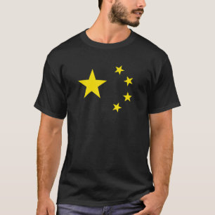 Communistische propaganda Chinese Vijfsterrenvlag  T-shirt
