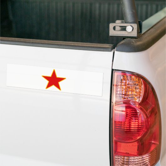 Communistische Rode Star Bumpersticker (Op Truck)