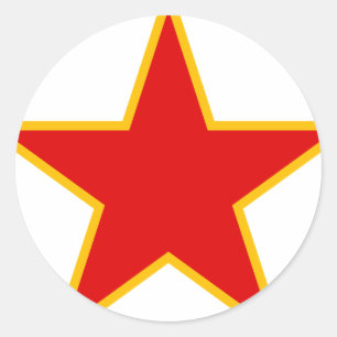 Communistische Rode Star Ronde Sticker