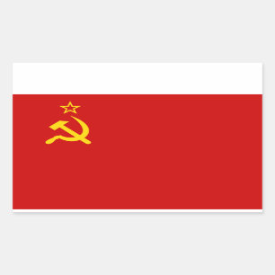 Communistische Rusland vlag USSR Rechthoekige Sticker