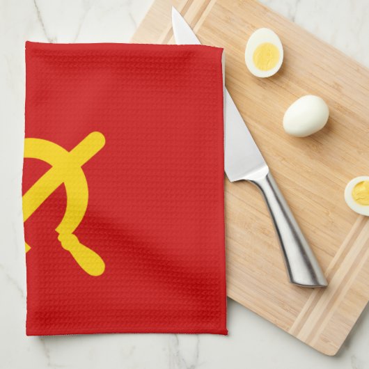 Communistische Rusland vlag USSR Theedoek (Quarter Fold)