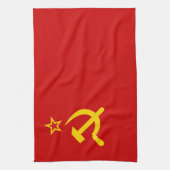 Communistische Rusland vlag USSR Theedoek (Verticaal)