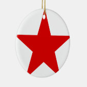 Communistische socialist Red Star Keramisch Ornament (Rechts)