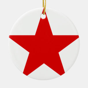 Communistische socialist Red Star Keramisch Ornament