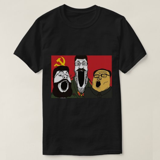 communistische sojak trio t-shirt (Design voorkant)