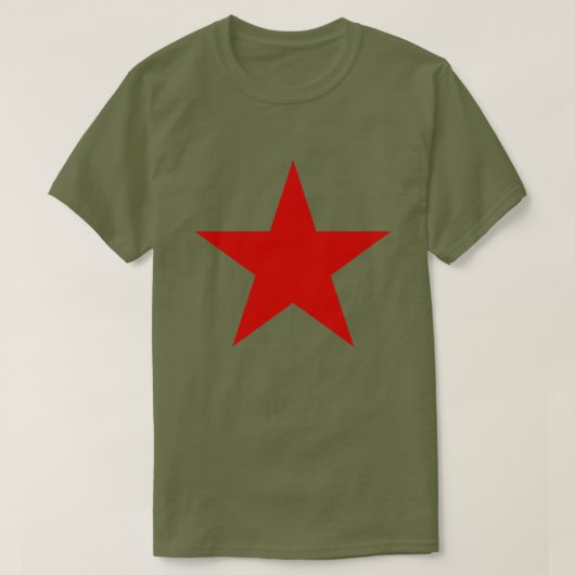 Communistische sovjetanarchist Red Star Europa T-shirt (Design voorkant)