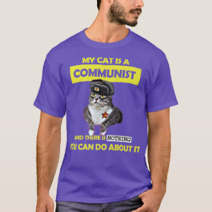 Communistische Sovjetkat-thema Mijn kat is een ged T-shirt