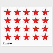 Communistische sovjetster Red Star Europa Ronde Sticker (Vel)