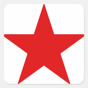 Communistische sovjetster Red Star Europa Vierkante Sticker