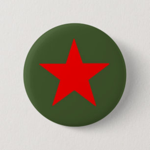 Communistische ster ronde button 5,7 cm