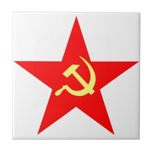 Communistische ster tegeltje