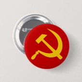 Communistische USSR Russisch Hammer en Sickle Ronde Button 5,7 Cm (Voorkant /achterkant)