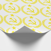 Communistische vlag in de Koude Oorlog Cadeaupapier (Hoek)