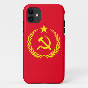 Communistische vlag van de Koude Oorlog iPhone 5/5 iPhone 11 Hoesje
