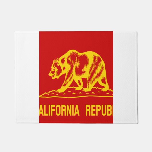 Communistische vlag van de Volksrepubliek Californ Deurmat (Voorkant)