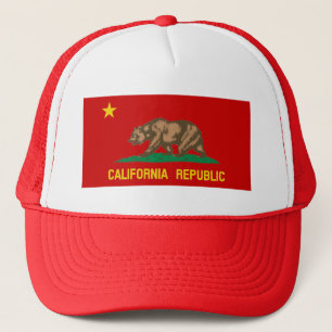 Communistische vlag van de Volksrepubliek Californ Trucker Pet