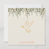 Communitie uitnodiging - Baptism uitnodiging Girl (Achterkant)