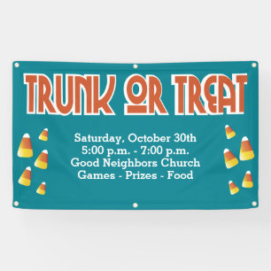 Community Church Trunk of Treat Candy Corn Banner