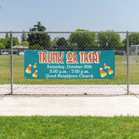Community Church Trunk of Treat Candy Corn Spandoek (Insitu)