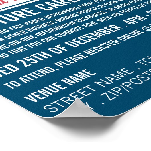 Community Design, Speed Networking Event Advert Poster (Hoek)