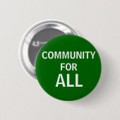 Community For All knop Ronde Button 5,7 Cm (Voorkant /achterkant)