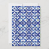 Community for her Blue Mediterranean Tiles Kaart (Achterkant)