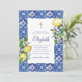 Community for her Lemon Foliage Mediterranean Tege Kaart (Staand voorkant)