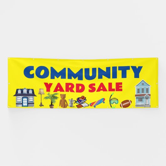 Community garage sale banner (Horizontaal)