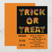 Community Halloween Trick or treat Kaart (Voorkant / Achterkant)
