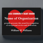 Community Heart Volunteer Award Fotoplaat<br><div class="desc">Uw toegewijde vrijwilligers zijn waardevol en niet te meten. Onze unieke geschenken en aangepaste objecten erkennen en vieren de inzet en het harde werk van uw vrijwilligers. Vrijwilligers zijn het levensbloed van uw organisatie, dus zorg ervoor dat ze met energie pompen! We begrijpen dat vrijwilligers belangrijk zijn voor je organisatie,...</div>