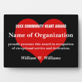 Community Heart Volunteer Award Fotoplaat (voorkant)