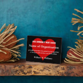 Community Heart Volunteer Award Fotoplaat (Zijkant)