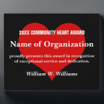 Community Heart Volunteer Award Fotoplaat<br><div class="desc">Uw toegewijde vrijwilligers zijn waardevol en niet te meten. Onze unieke geschenken en aangepaste objecten erkennen en vieren de inzet en het harde werk van uw vrijwilligers. Vrijwilligers zijn het levensbloed van uw organisatie, dus zorg ervoor dat ze met energie pompen! We begrijpen dat vrijwilligers belangrijk zijn voor je organisatie,...</div>
