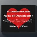 Community Heart Volunteer Award Fotoplaat<br><div class="desc">Uw toegewijde vrijwilligers zijn waardevol en niet te meten. Onze unieke geschenken en aangepaste objecten erkennen en vieren de inzet en het harde werk van uw vrijwilligers. Vrijwilligers zijn het levensbloed van uw organisatie, dus zorg ervoor dat ze met energie pompen! We begrijpen dat vrijwilligers belangrijk zijn voor je organisatie,...</div>