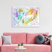 Community Hearts Canvas Schilderen Kunst Schildere Afdruk (Insitu (Woonkamer))