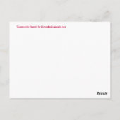 Community Hearts Color Briefkaart (Achterkant)