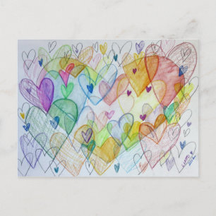 Community Hearts Color Briefkaart