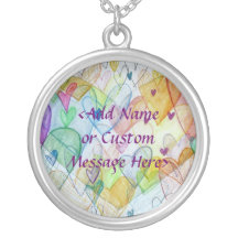 Community Hearts Custom Art Ketting
