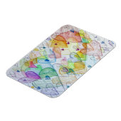Community Hearts Inspirerend Fridge Magnet Magneet (Linkerzijde)