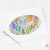 Community Hearts Love Labels Art Stickers (Envelop)